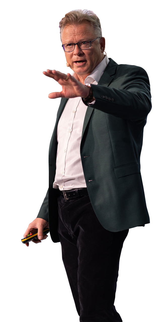 Ian Rheeder – Professional Sales and Marketing Consultant, wearing a suit and smiling confidently against a transparent background